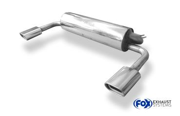 Endschalldämpfer Ausgang rechts/links  - 135x80 Typ 53 rechts/links passend für: Toyota RAV 4 II 5-Türer